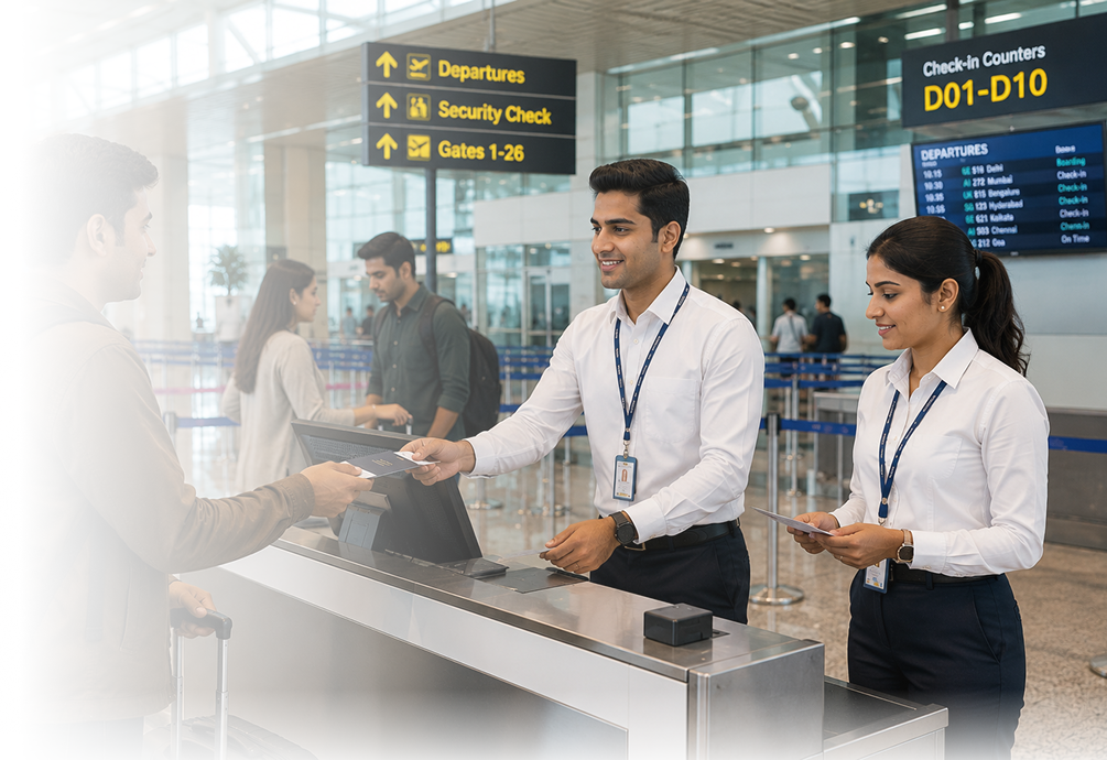 Airport Ground Staff & Hospitality Management
